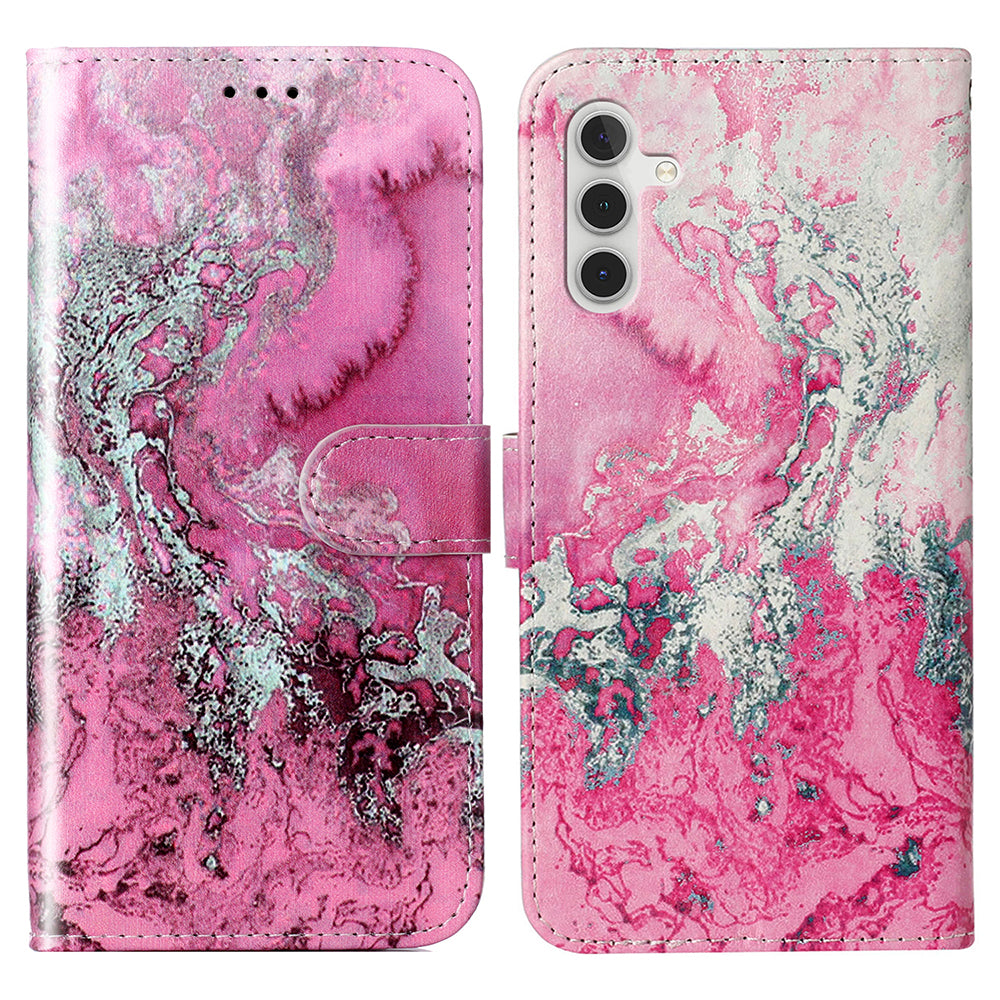 Wallet Folio Flipové pouzdro na telefon Samsung Galaxy A24 4G A25 5G PU kožený kryt stojánku pro tisk vzoru Wallet Folio Flipové pouzdro na telefon Samsung Galaxy A24 4G A25 5G PU kožený kryt stojánku pro tisk vzoru